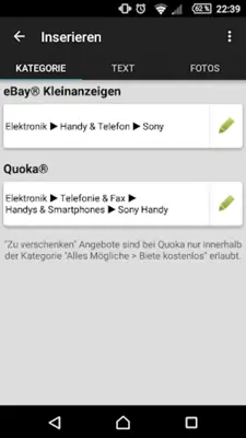 1-Klick Kleinanzeigen FREE android App screenshot 20