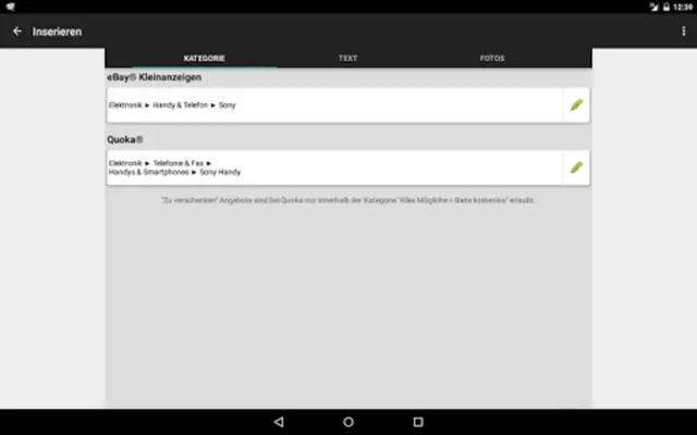 1-Klick Kleinanzeigen FREE android App screenshot 4